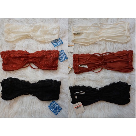 FP STRAPPY BACK LACE BANDEAU BRA - Picture 7 of 7